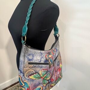 ANNA by Anuschka Multicolor Butterfly Shoulder Bag 🦋